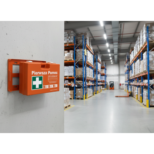 apteczka wisząca na ścianie K10 DIN 13157